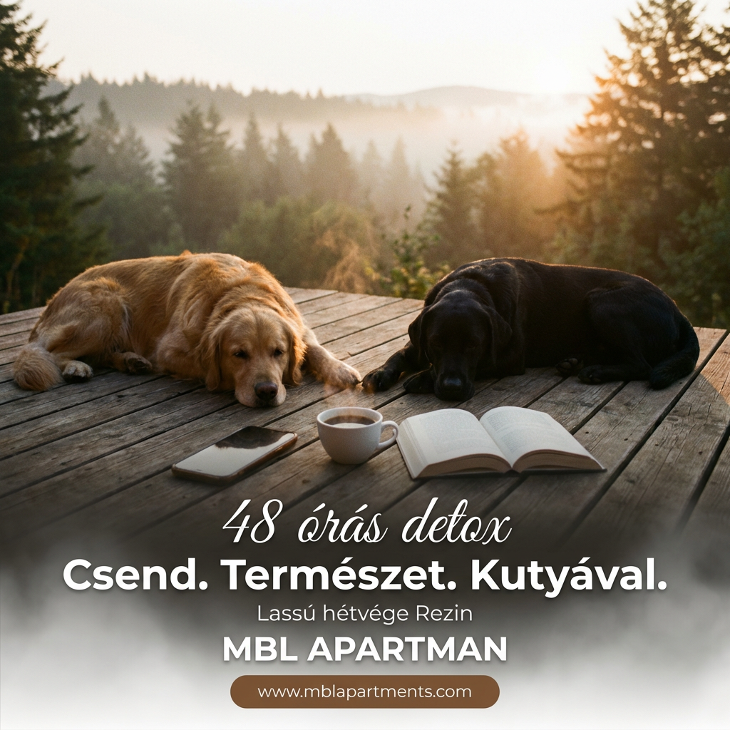 48 órás digitális detox kutyával: mini-retreat márciusban
