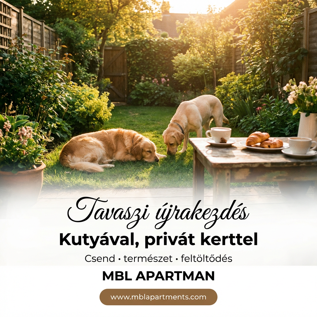 Tavaszi újrakezdés kutyával a Balaton-felvidéken: csend, privát kert, feltöltődés